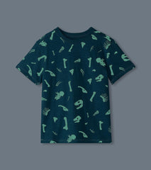 Hatley Tops | Boys Boys Dino Fossils Glow In The Dark Graphic Tee