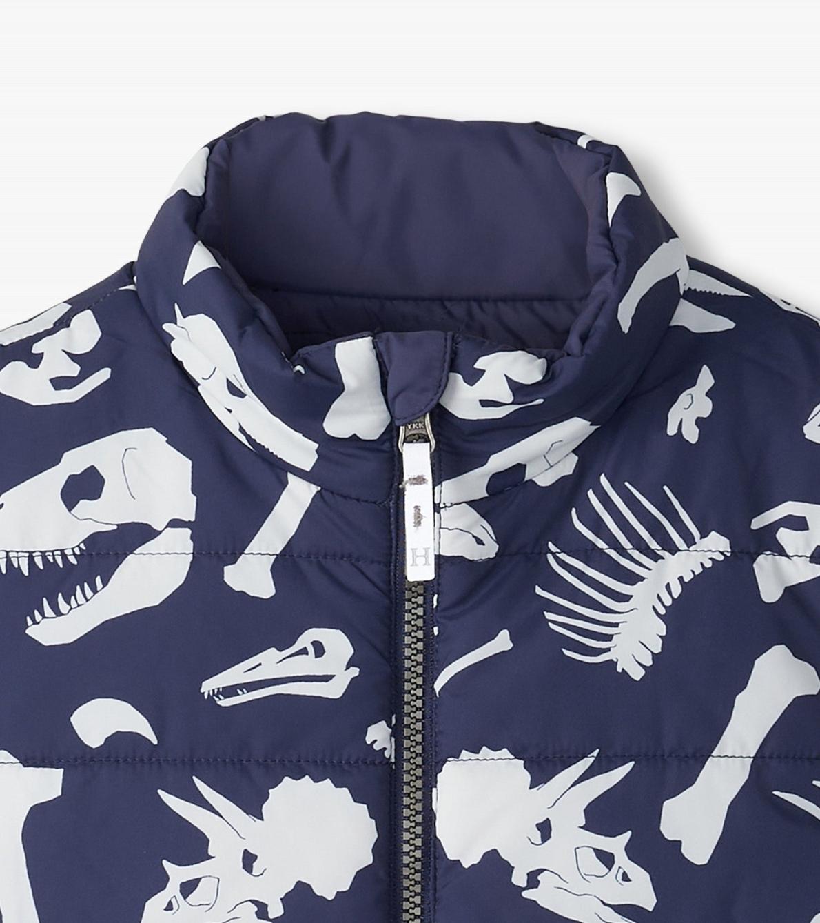 Hatley Tops | Boys Boys Dino Fossils Reversible Quilted Vest