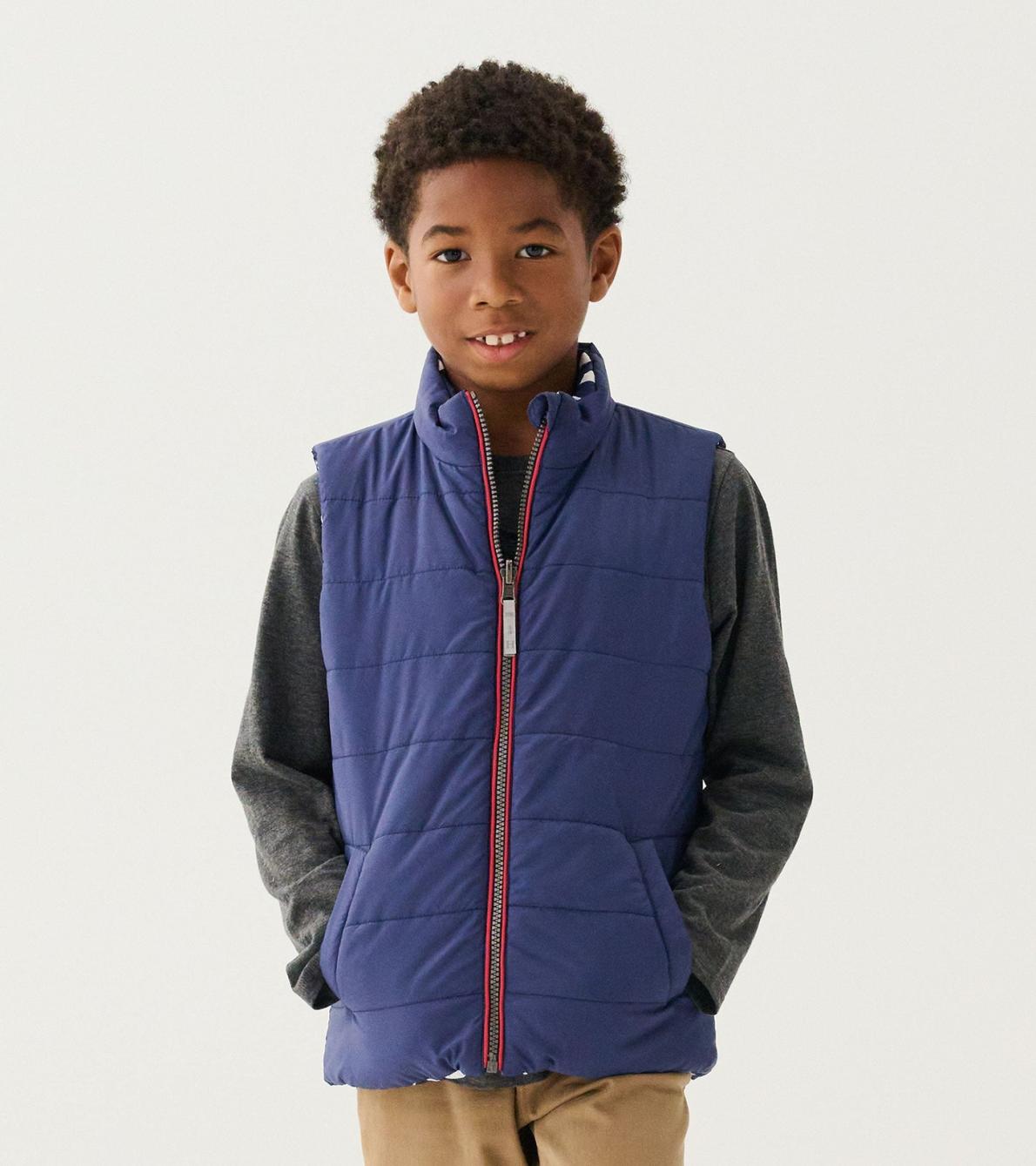 Hatley Tops | Boys Boys Dino Fossils Reversible Quilted Vest