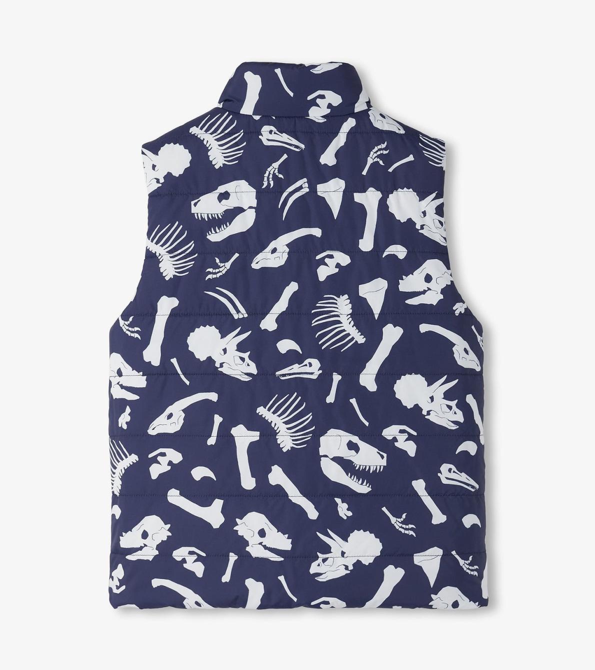 Hatley Tops | Boys Boys Dino Fossils Reversible Quilted Vest
