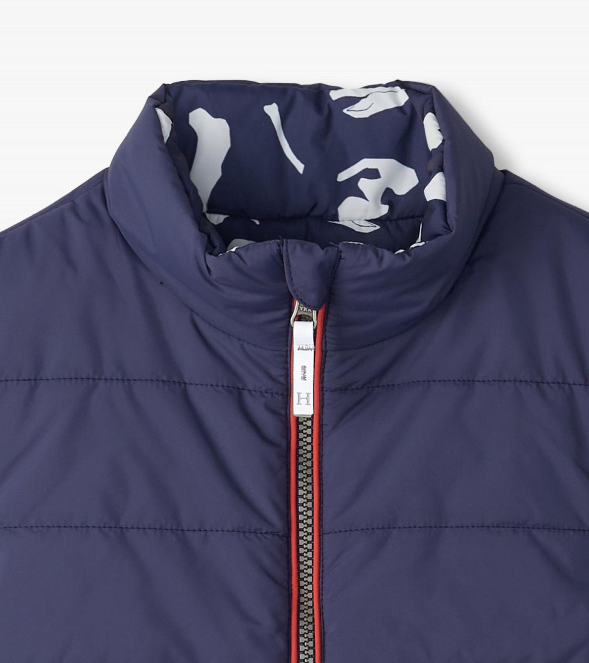 Hatley Tops | Boys Boys Dino Fossils Reversible Quilted Vest