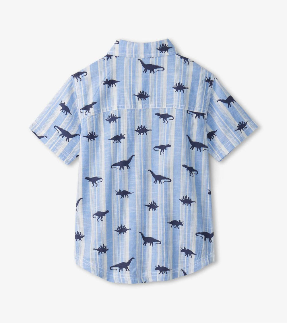 Hatley Tops | Boys Boys Dino Stripes Button Down Shirt