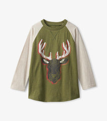 Hatley Tops | Boys Boys Grand Elk Long Sleeve T-Shirt