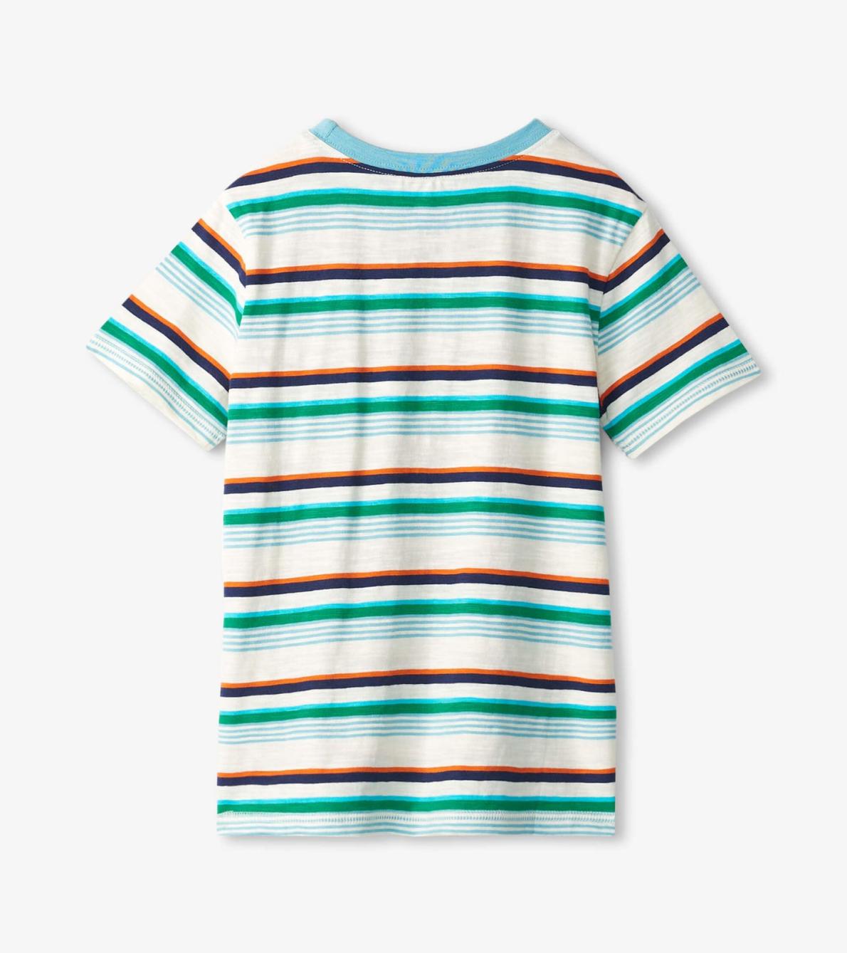 Hatley Tops | Boys Boys Hiking Stripes Pocket Tee