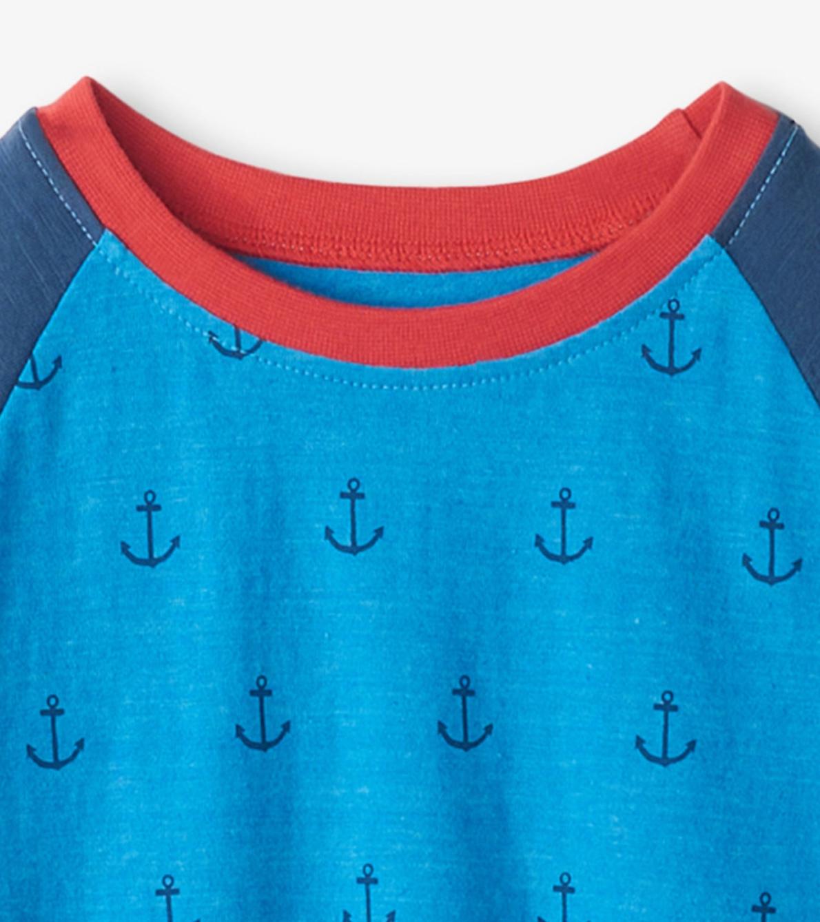 Hatley Tops | Boys Boys Mini Anchors Raglan T-Shirt