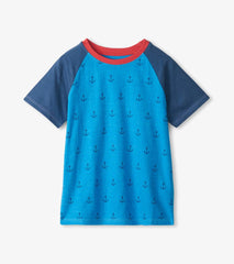 Hatley Tops | Boys Boys Mini Anchors Raglan T-Shirt