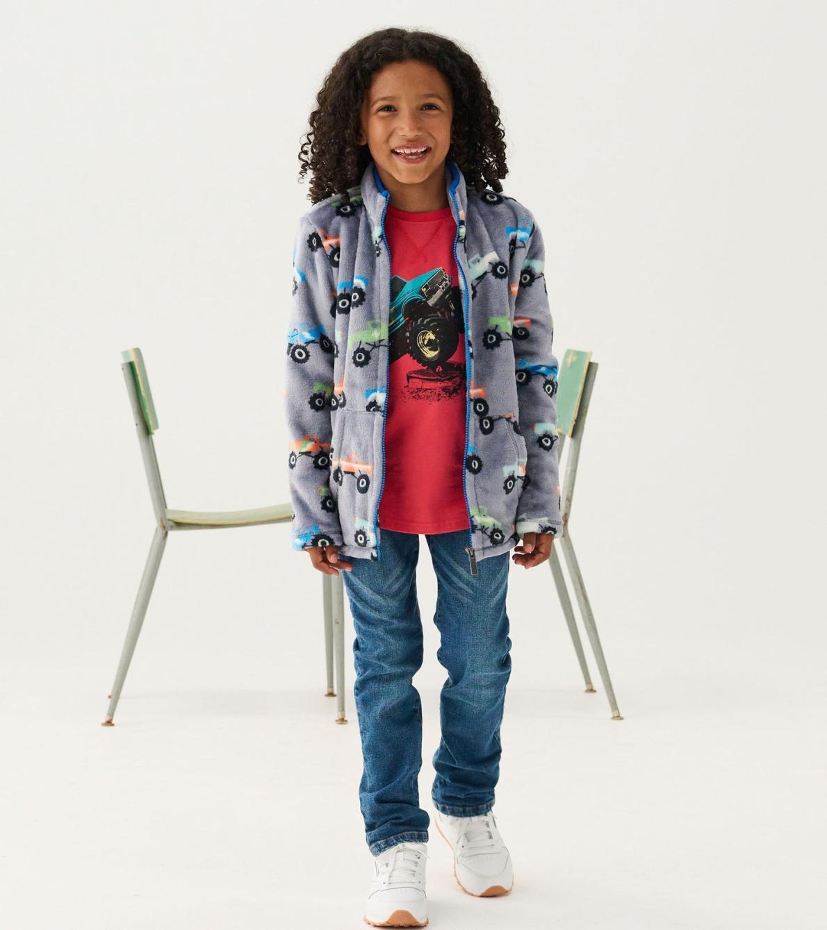 Hatley Tops | Boys Boys Monster Trucks Long Sleeve Raglan T-Shirt