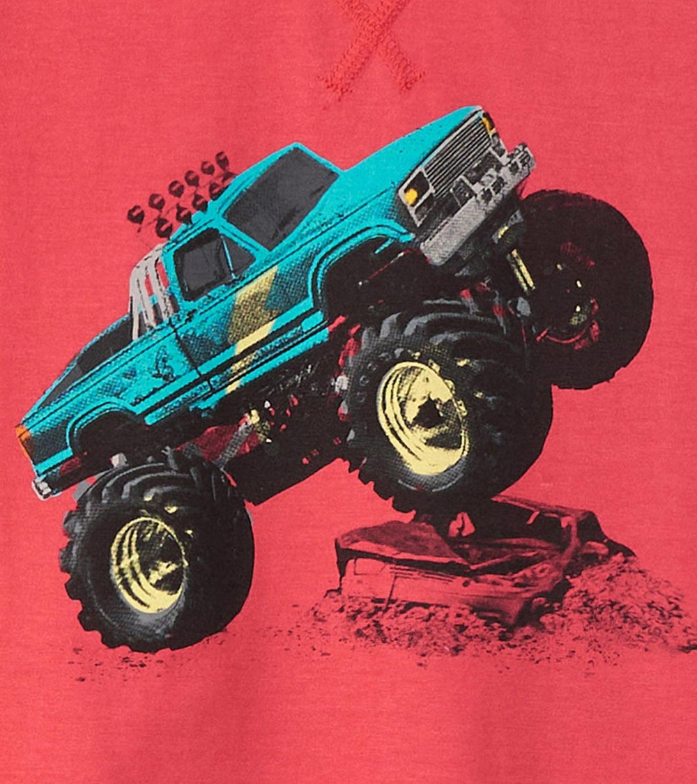 Hatley Tops | Boys Boys Monster Trucks Long Sleeve Raglan T-Shirt