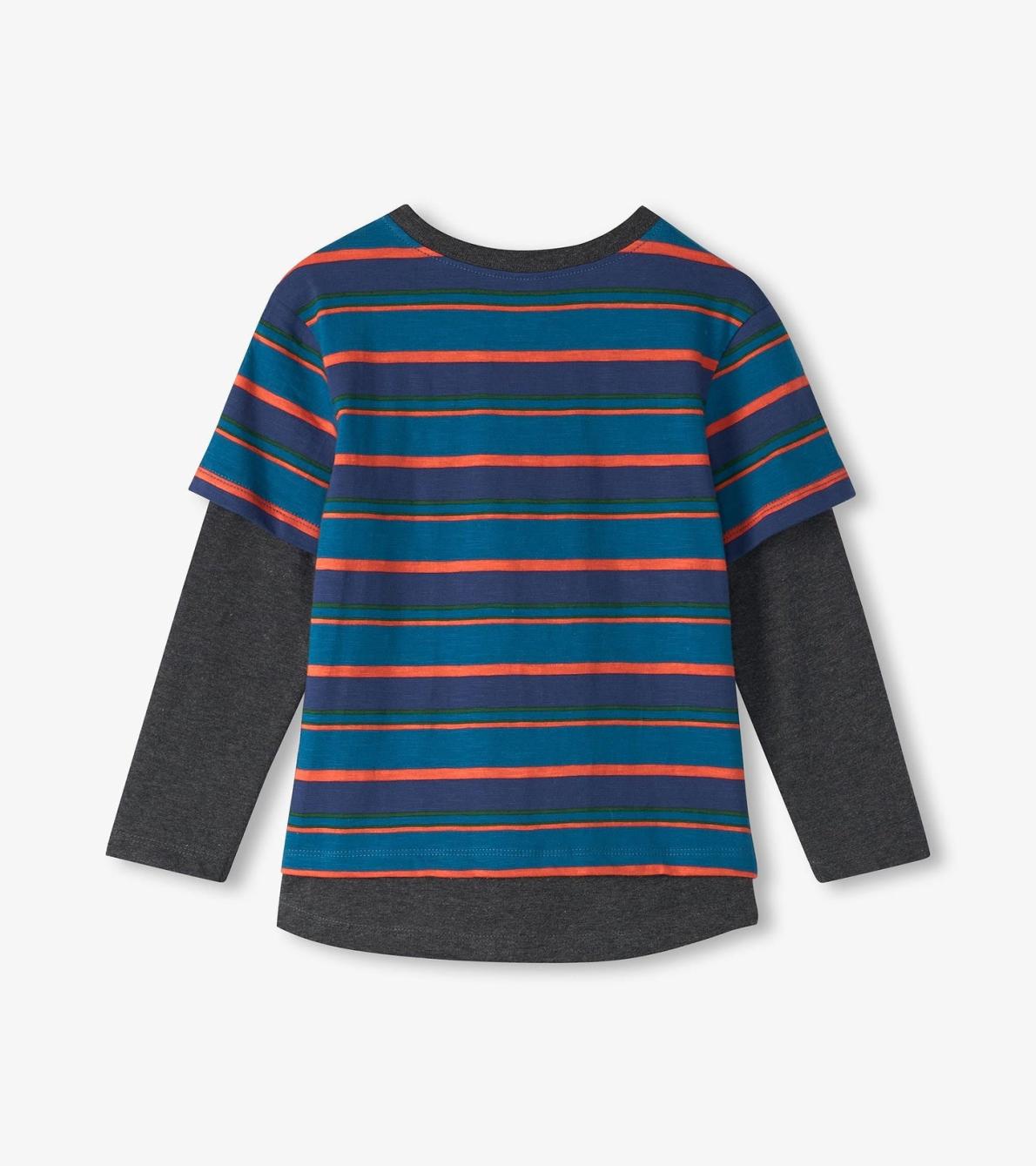 Hatley Tops | Boys Boys Moroccan Blue Fooler Long Sleeve T-Shirt