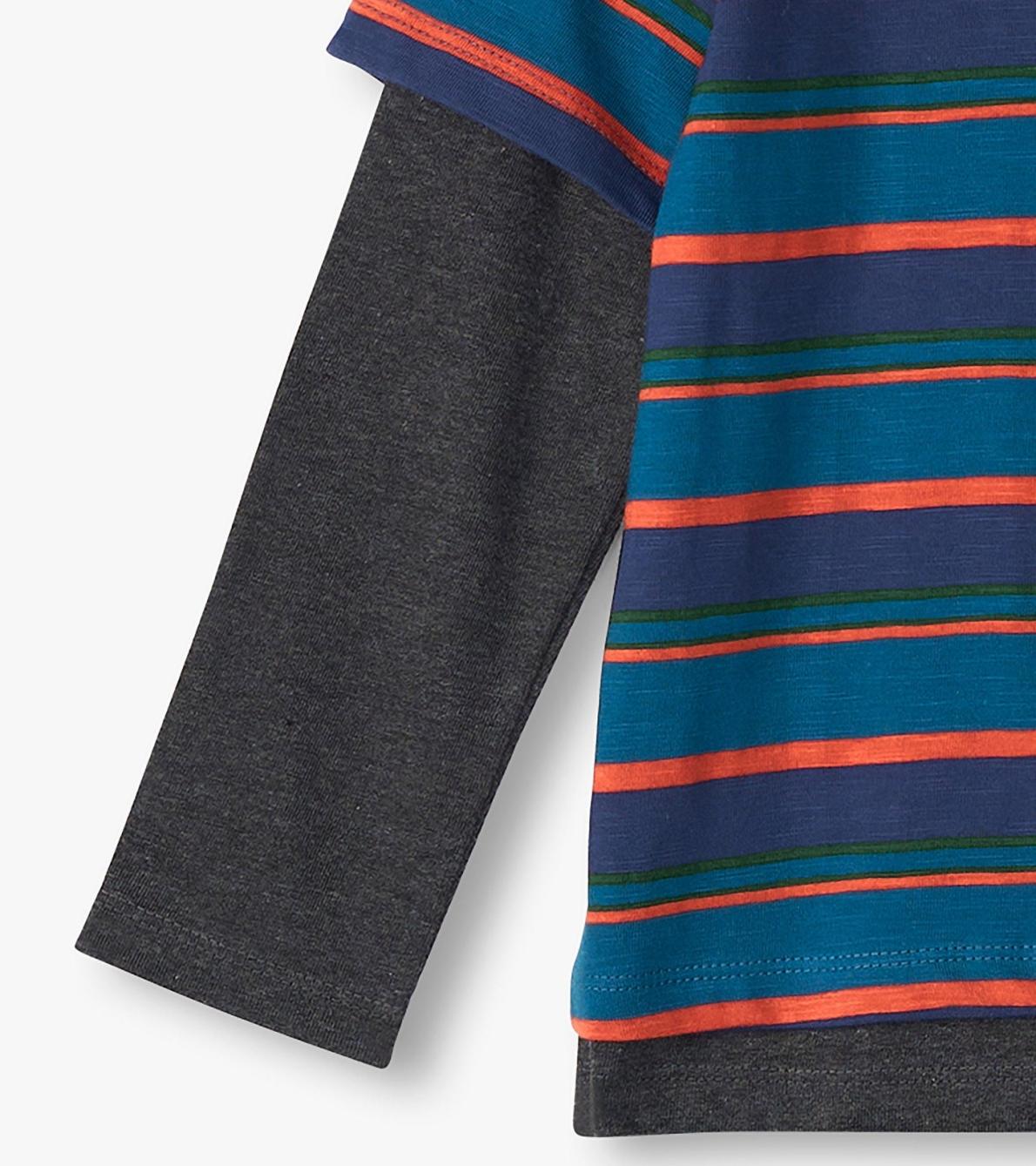 Hatley Tops | Boys Boys Moroccan Blue Fooler Long Sleeve T-Shirt