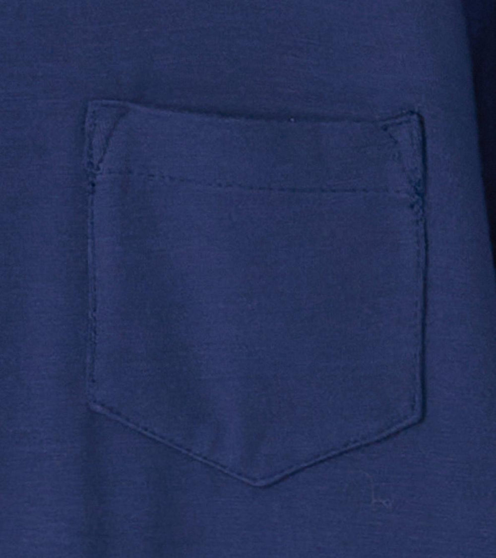 Hatley Tops | Boys Boys Patriot Blue Long Sleeve Bamboo T-Shirt