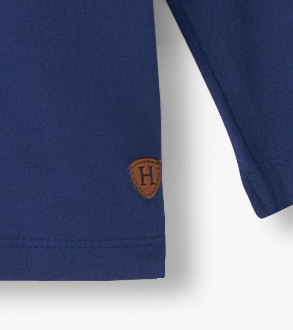 Hatley Tops | Boys Boys Patriot Blue Long Sleeve Bamboo T-Shirt