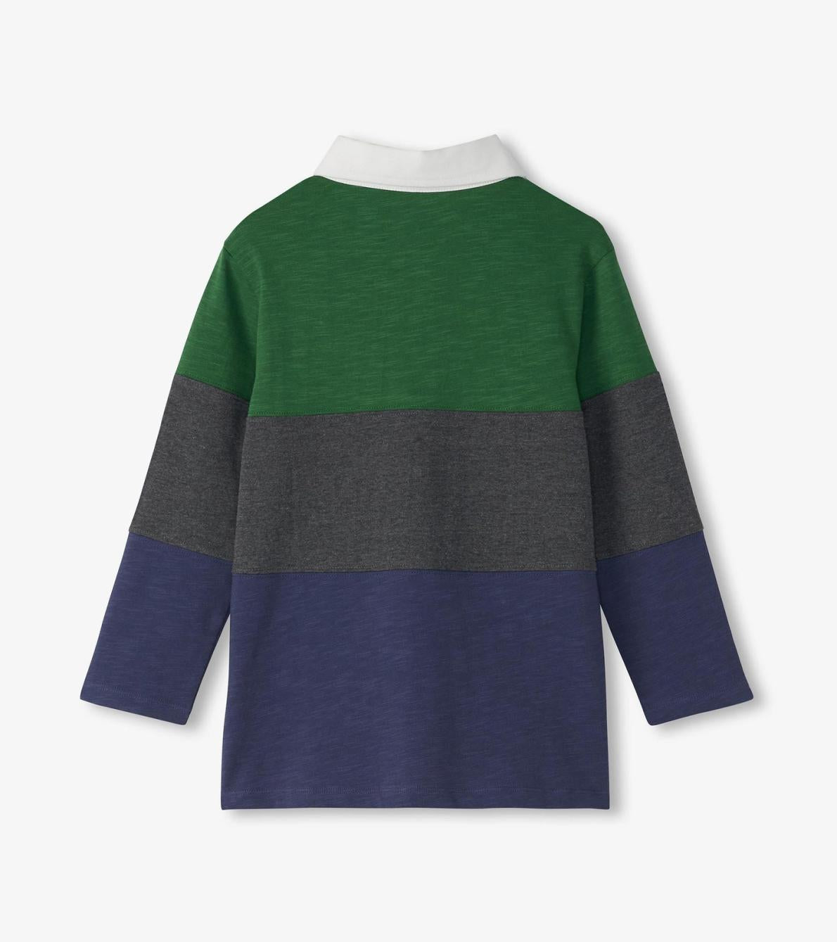 Hatley Tops | Boys Boys Preppy Panelled Long Sleeve Polo Shirt
