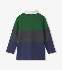 Hatley Tops | Boys Boys Preppy Panelled Long Sleeve Polo Shirt