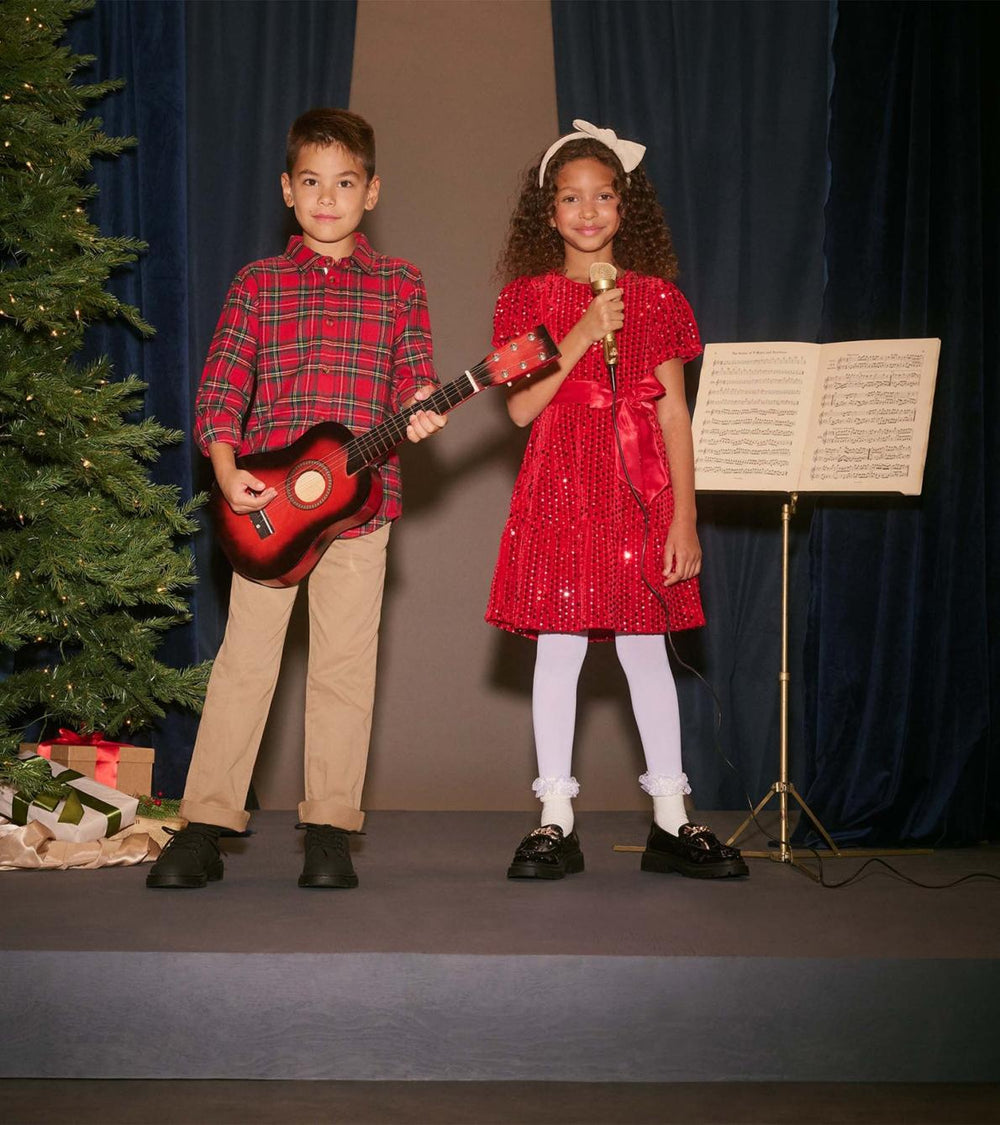 Hatley Tops | Boys Boys Red Plaid Button Down Shirt