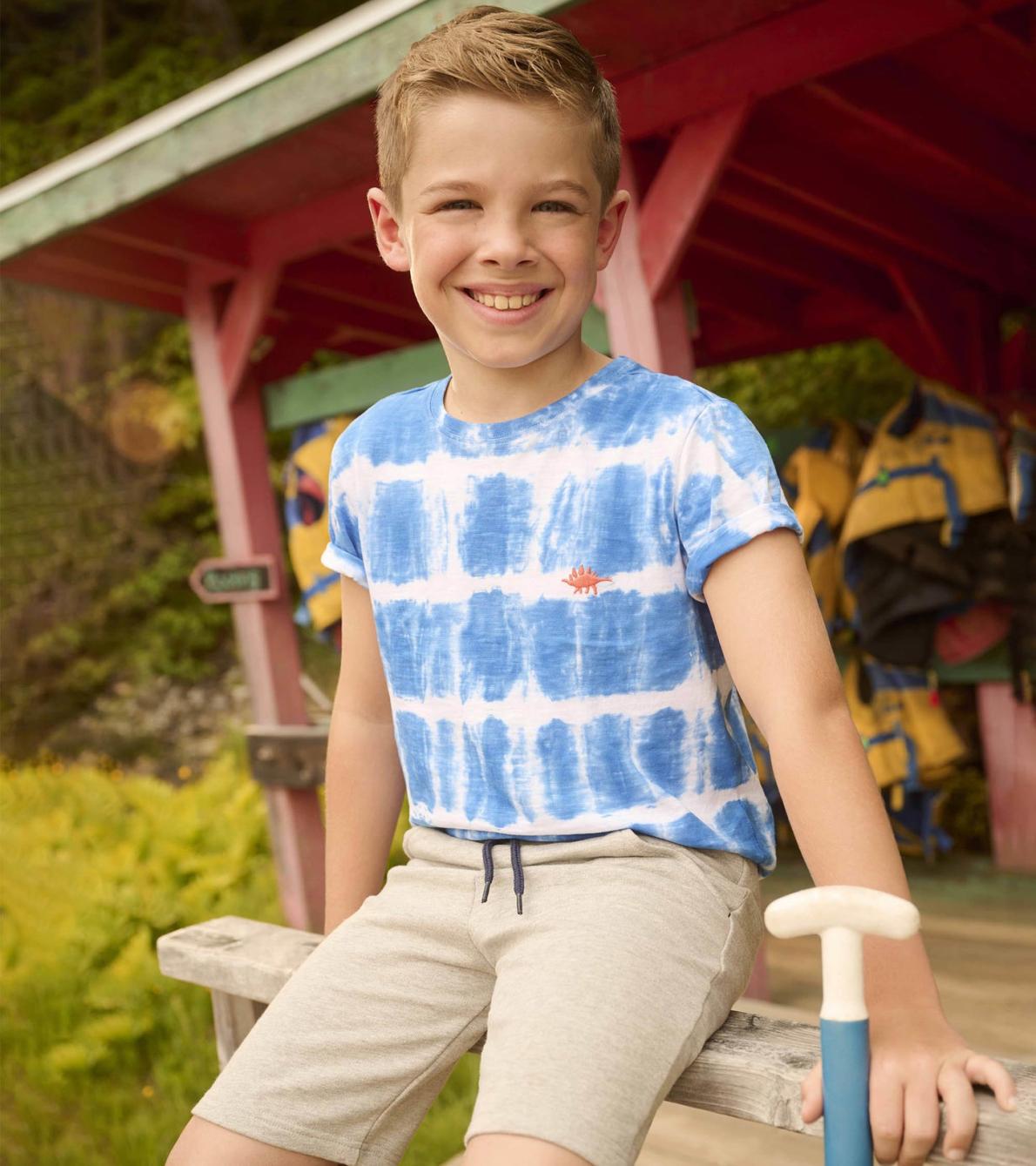 Hatley Tops | Boys Boys Reptile Tie Dye Tee