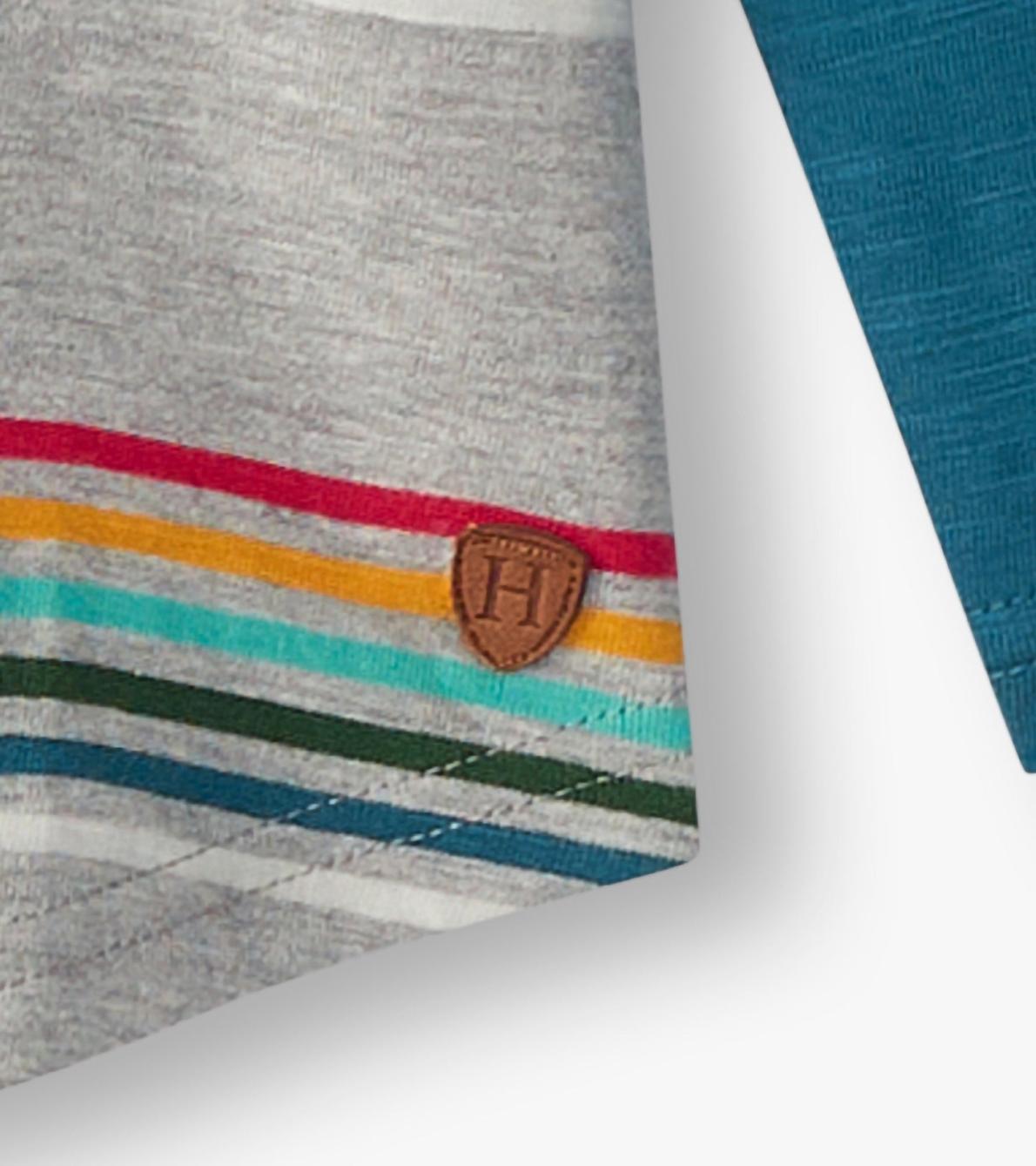 Hatley Tops | Boys Boys Retro Stripes Long Sleeve Raglan T-Shirt