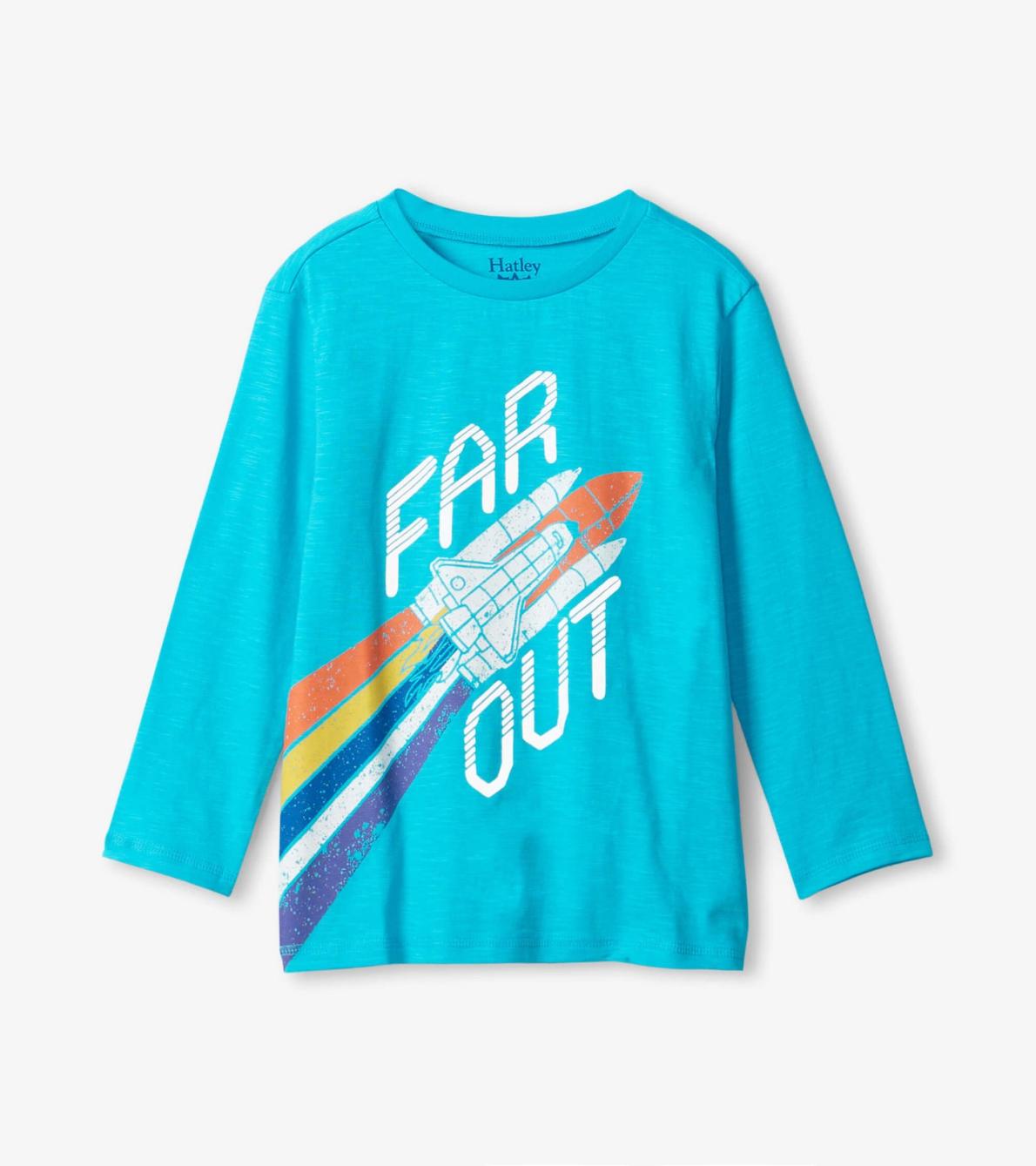 Hatley Tops | Boys Boys Rocketship Long Sleeve T-Shirt