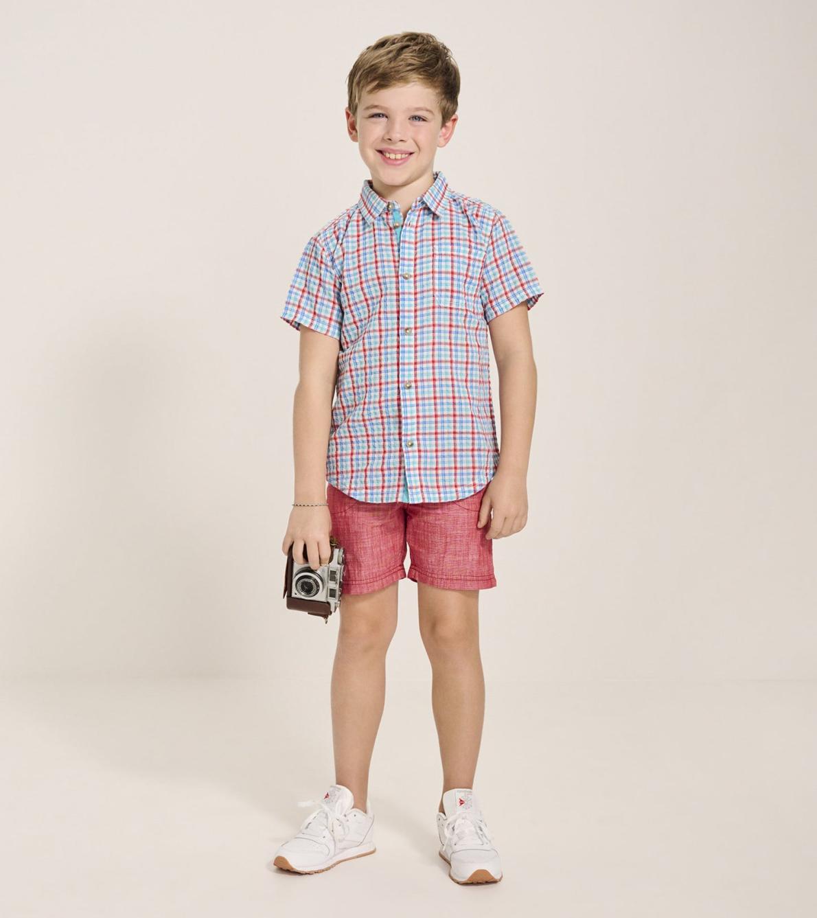 Hatley Tops | Boys Boys Scuba Check Button Down Shirt