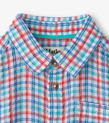Hatley Tops | Boys Boys Scuba Check Button Down Shirt