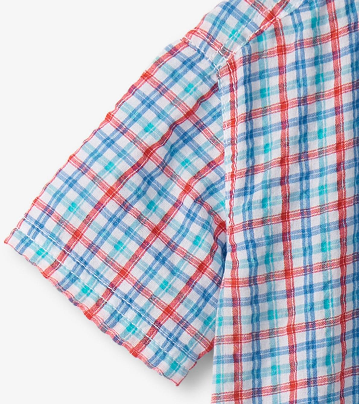 Hatley Tops | Boys Boys Scuba Check Button Down Shirt