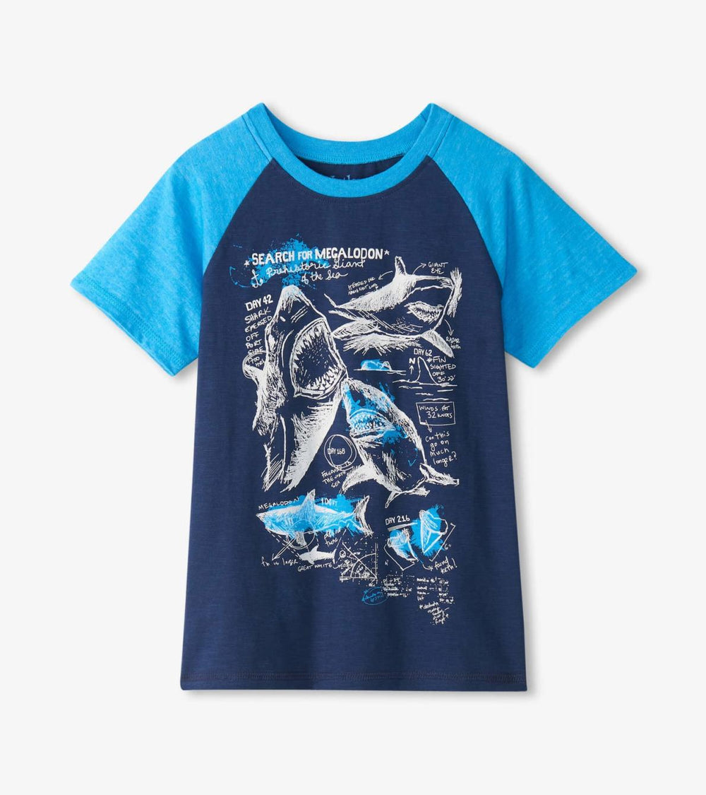 Hatley Tops | Boys Boys Sharks Raglan T-Shirt