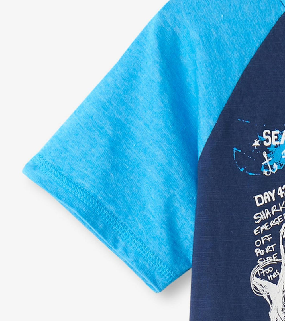 Hatley Tops | Boys Boys Sharks Raglan T-Shirt