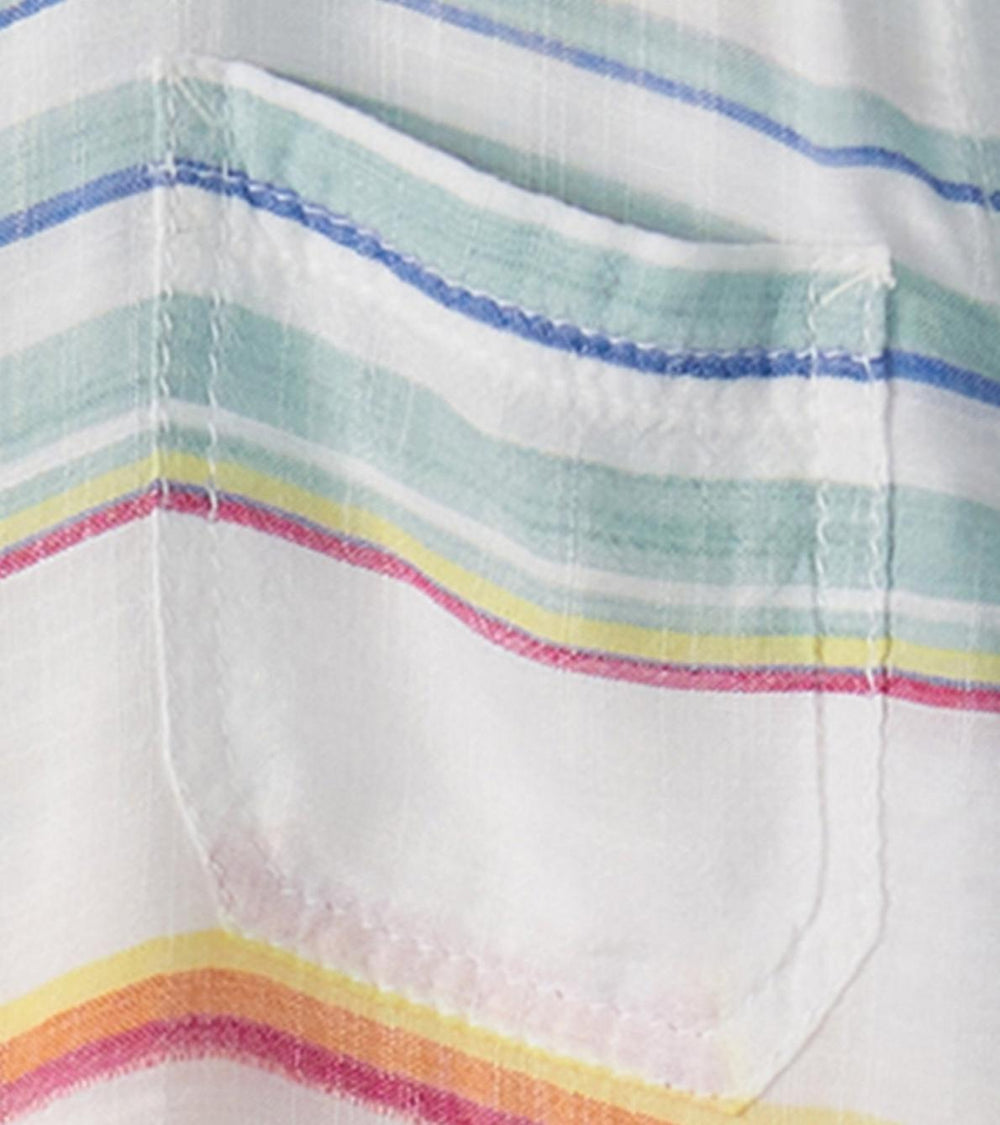 Hatley Tops | Boys Boys Summer Stripe Short Sleeve Button Down