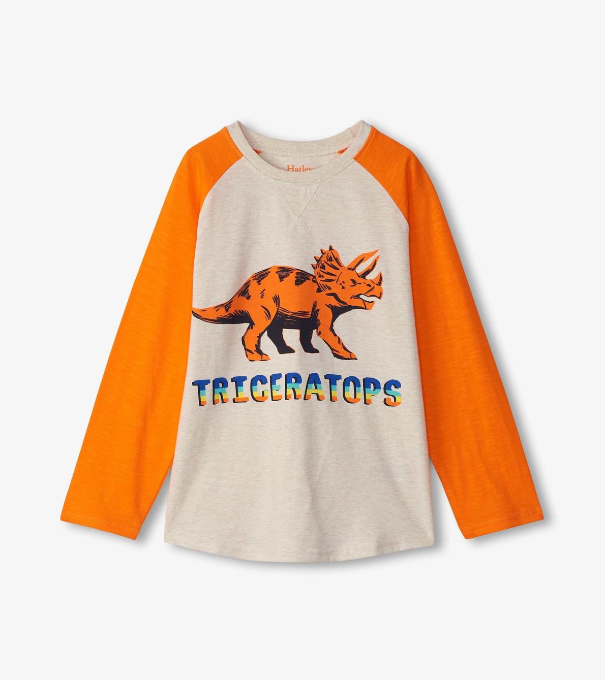 Hatley Tops | Boys Boys Triceratops Long Sleeve T-Shirt