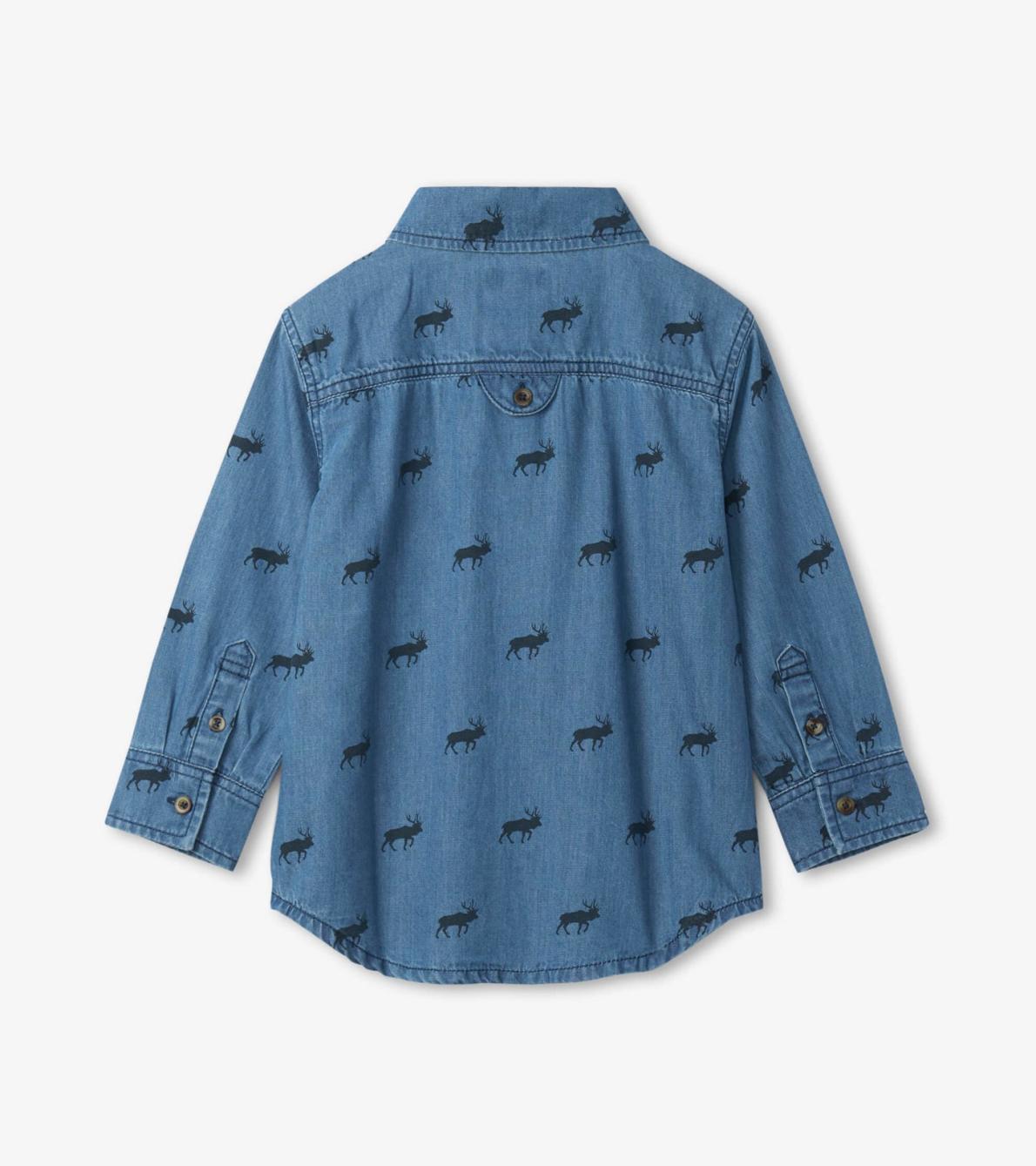 Hatley Tops | Boys Mini Elk Button Down Shirt