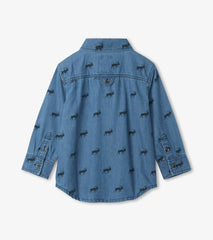 Hatley Tops | Boys Mini Elk Button Down Shirt