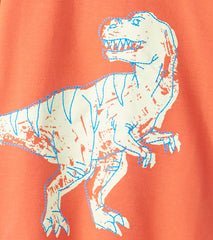 Hatley Tops | Girls Boys Dino Glow Graphic Tee