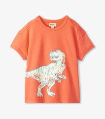 Hatley Tops | Girls Boys Dino Glow Graphic Tee