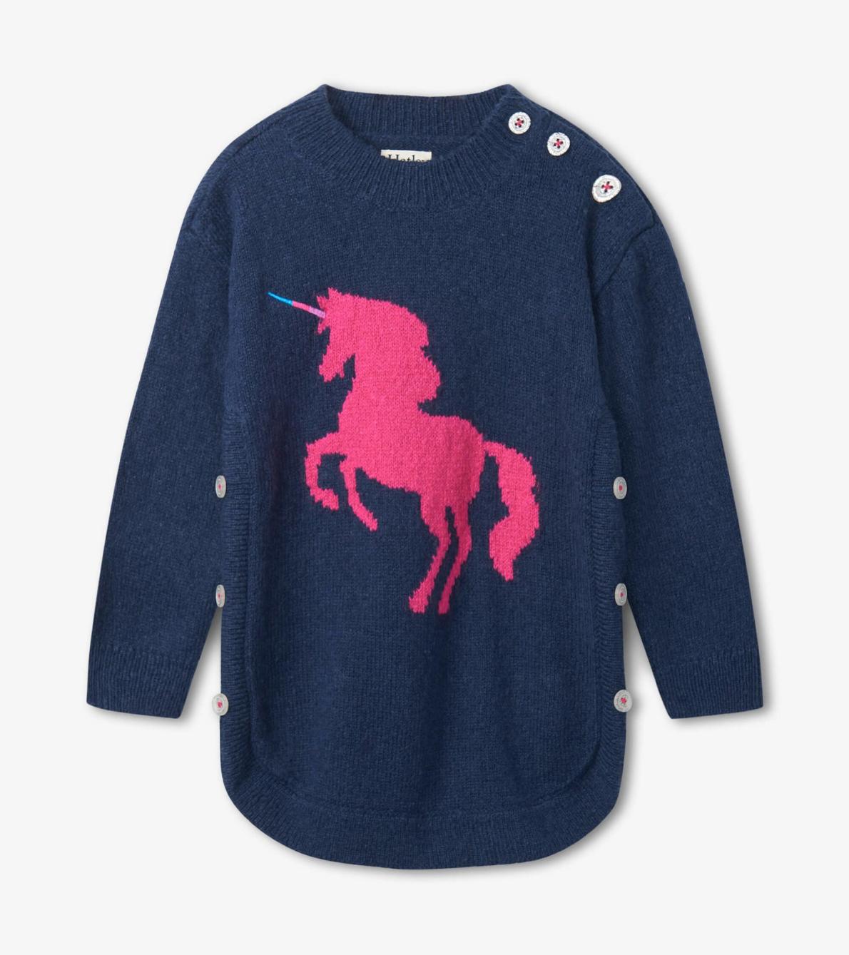 Hatley Tops | Girls Fantastical Unicorn Chunky Sweater Tunic