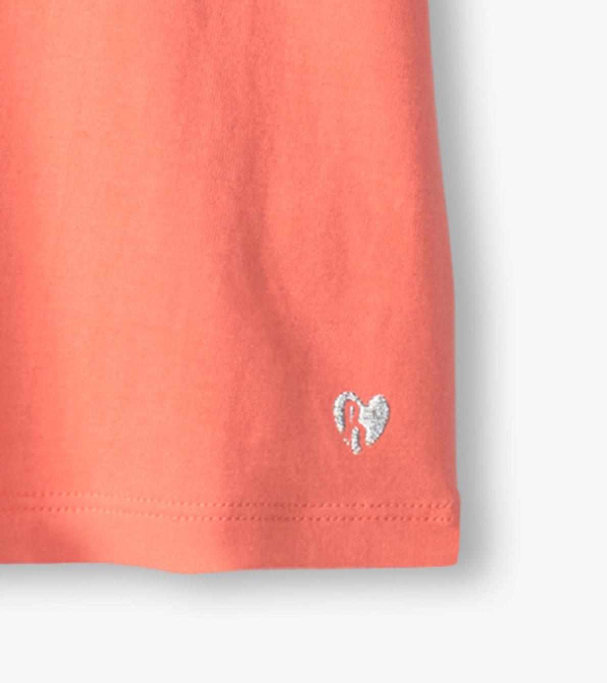 Hatley Tops | Girls Girls Coral Twisted Sleeve Tee