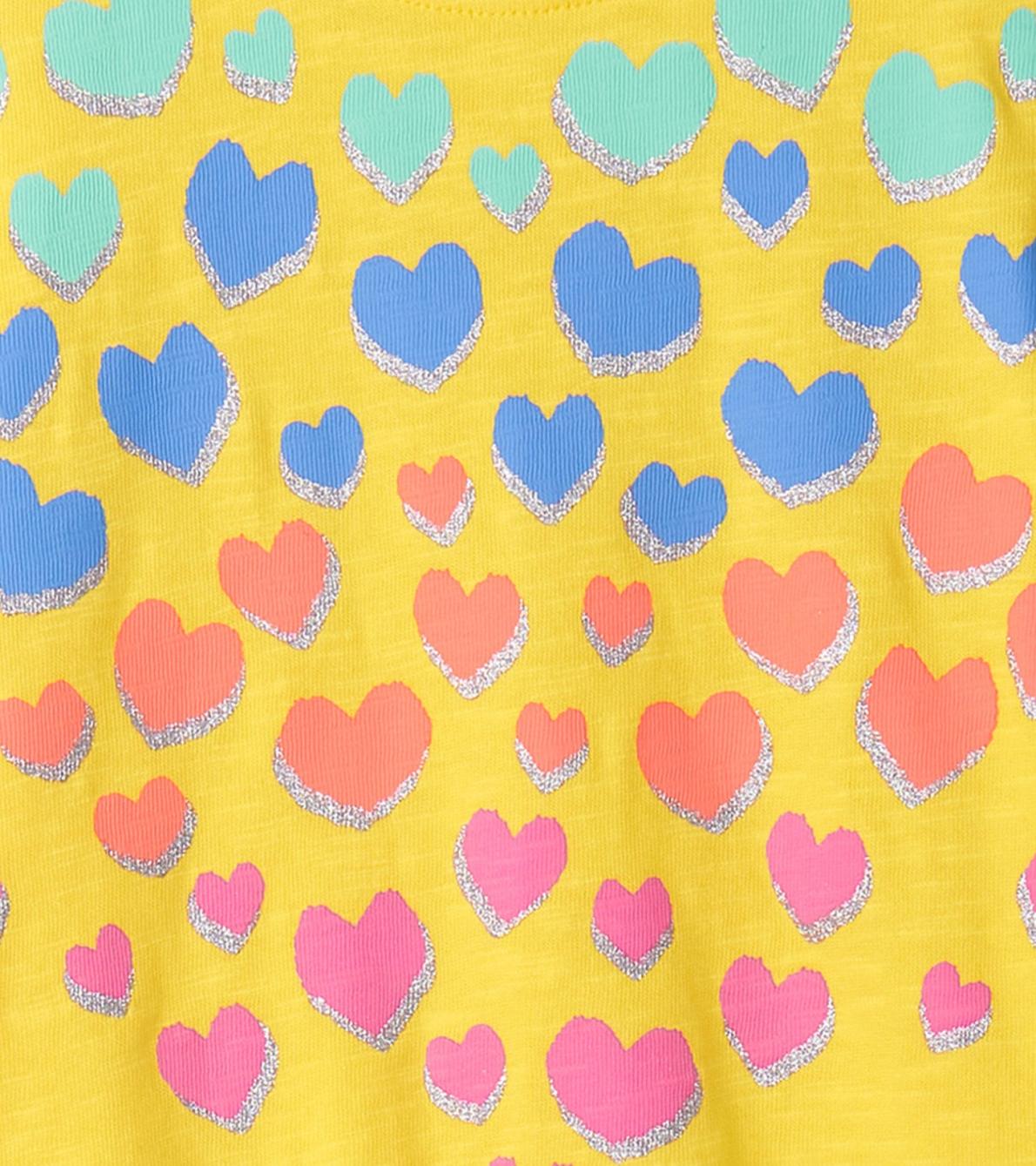 Hatley Tops | Girls Girls Falling Hearts Graphic Tee
