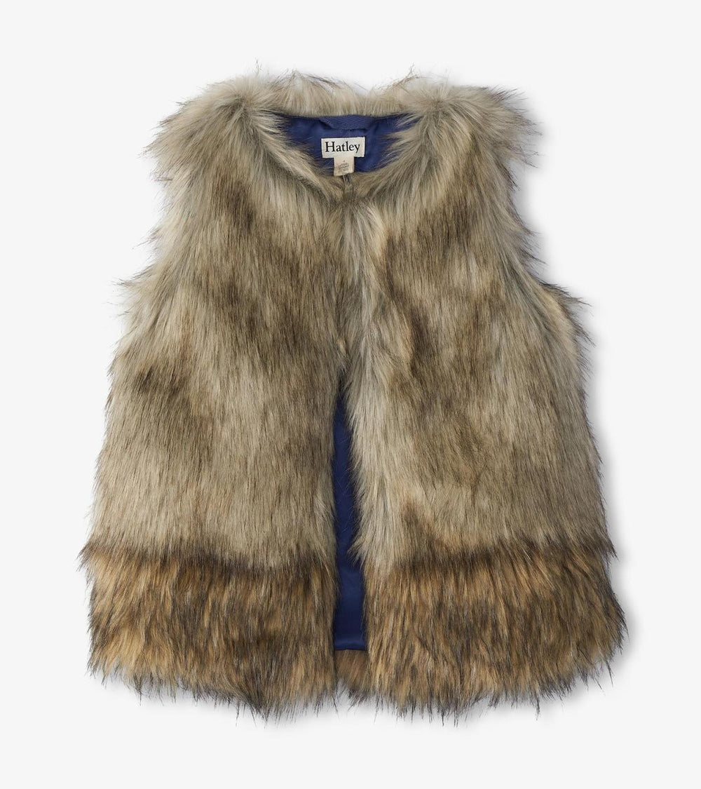 Hatley Tops | Girls Girls Faux Fur Vest
