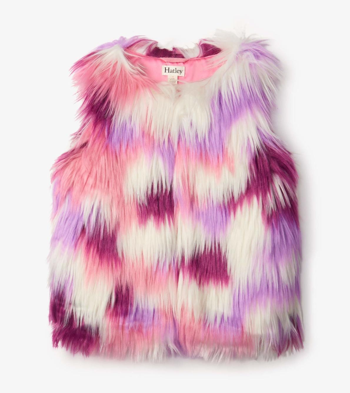 Hatley Tops | Girls Girls Groovy Faux Fur Vest