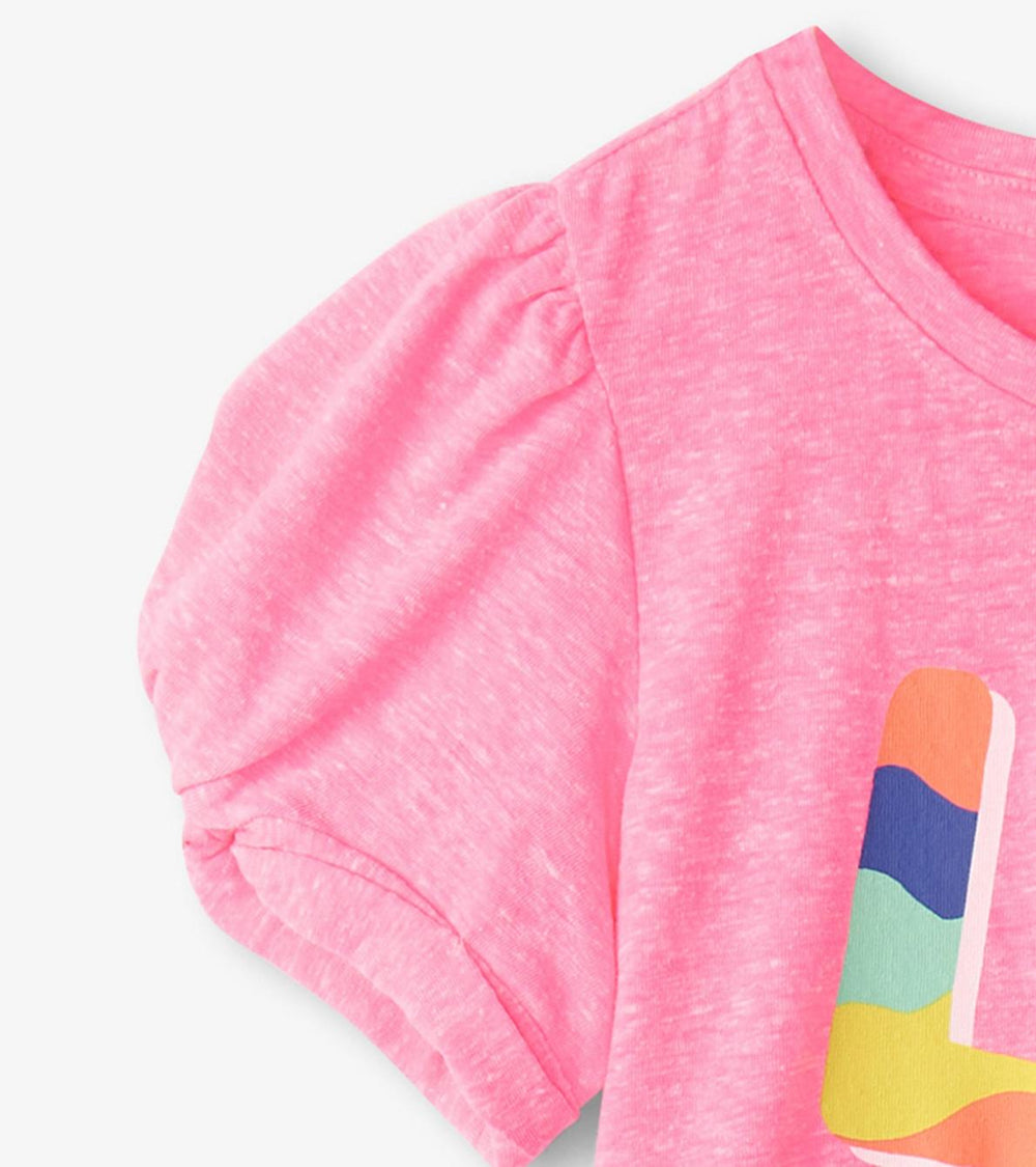 Hatley Tops | Girls Girls Love Twisted Sleeve Tee