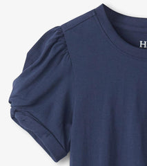 Hatley Tops | Girls Girls Navy Twisted Sleeve Tee