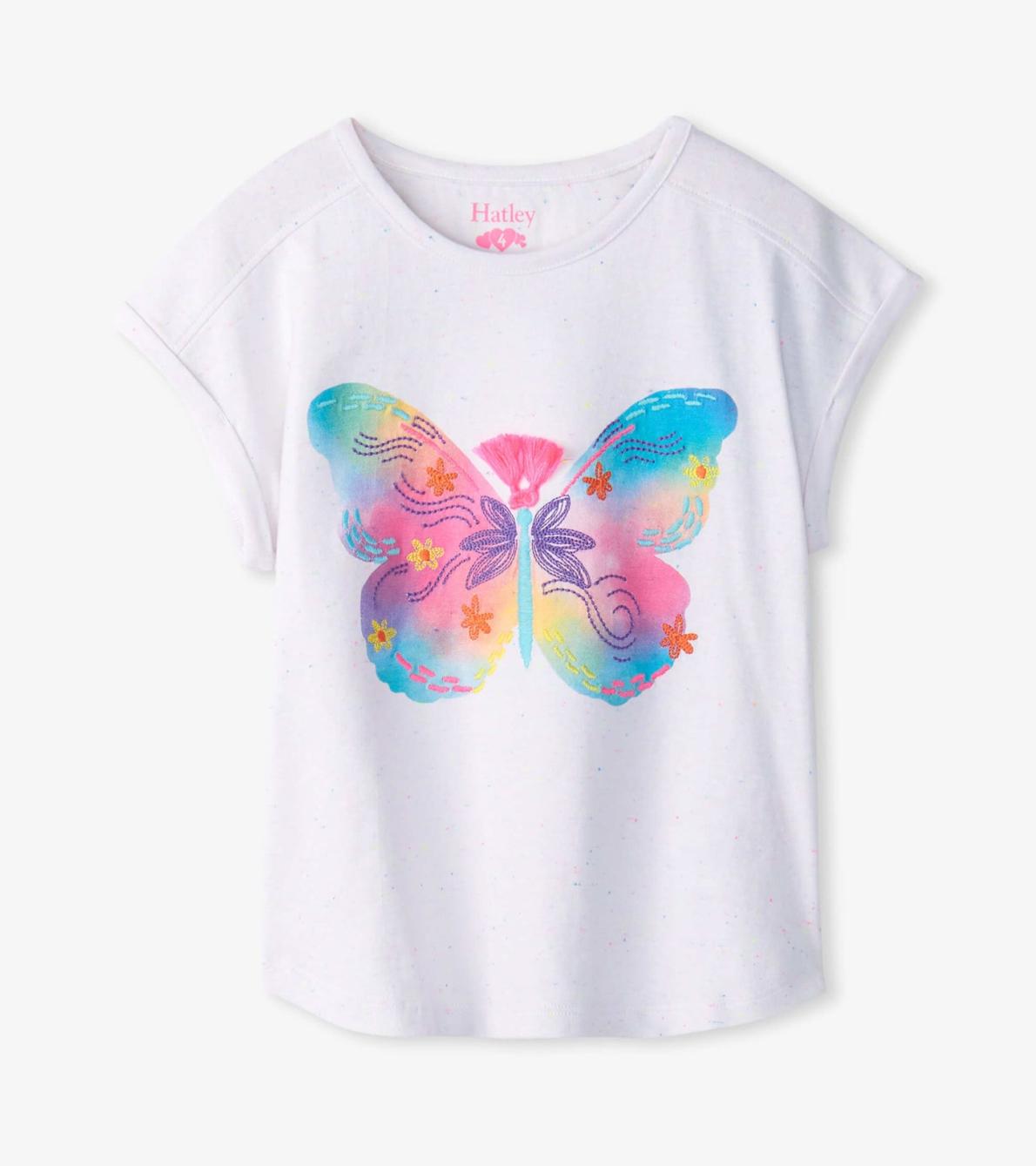 Hatley Tops | Girls Girls Painted Butterfly Relaxed T-Shirt