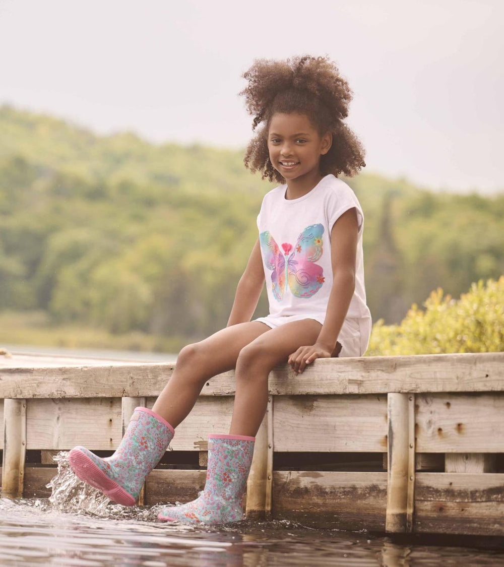 Hatley Tops | Girls Girls Painted Butterfly Relaxed T-Shirt