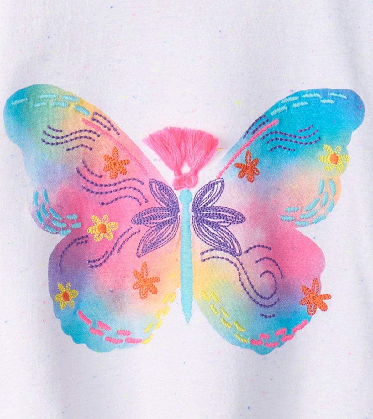 Hatley Tops | Girls Girls Painted Butterfly Relaxed T-Shirt