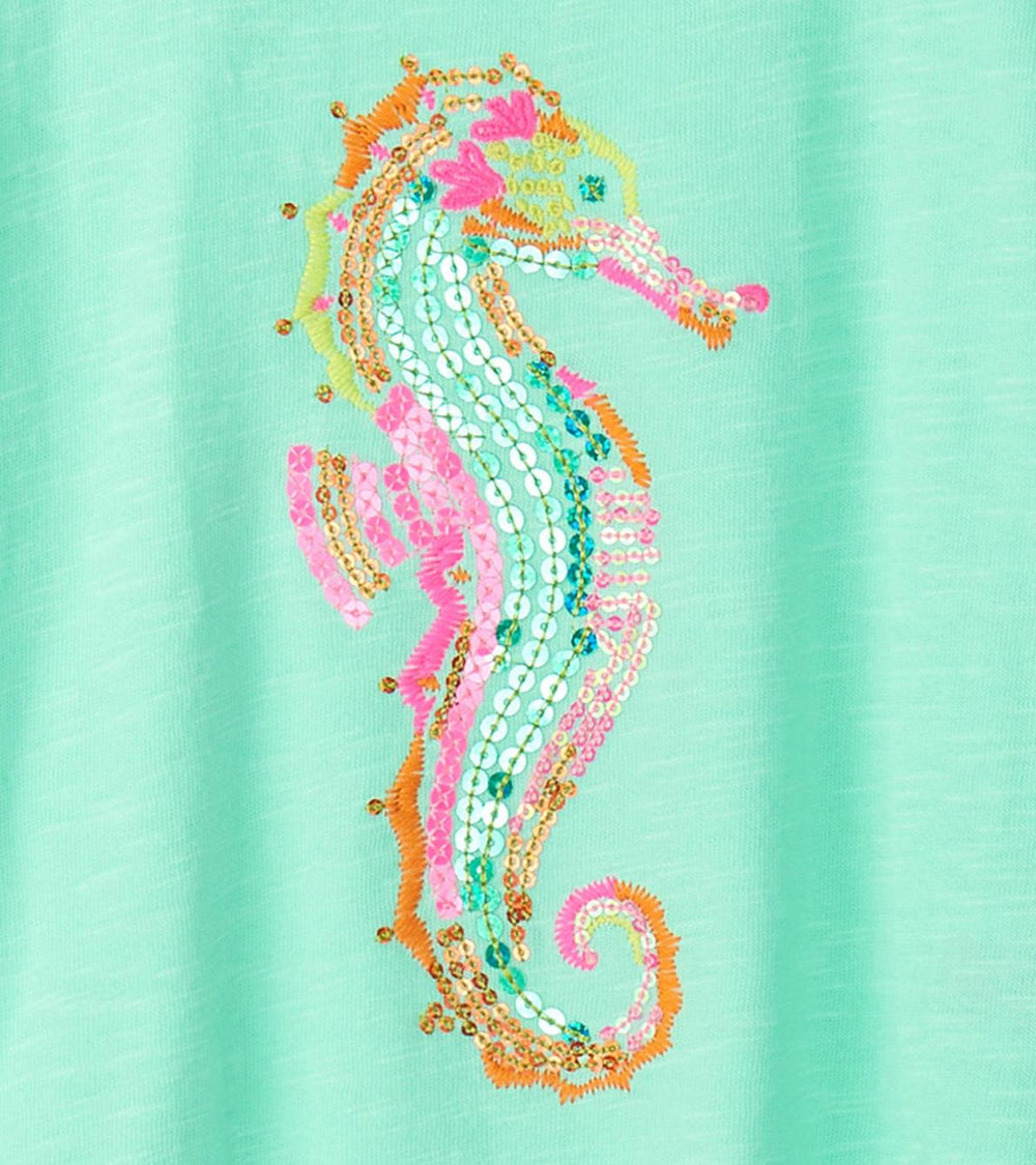 Hatley Tops | Girls Girls Painted Seashorse Relaxed T-Shirt