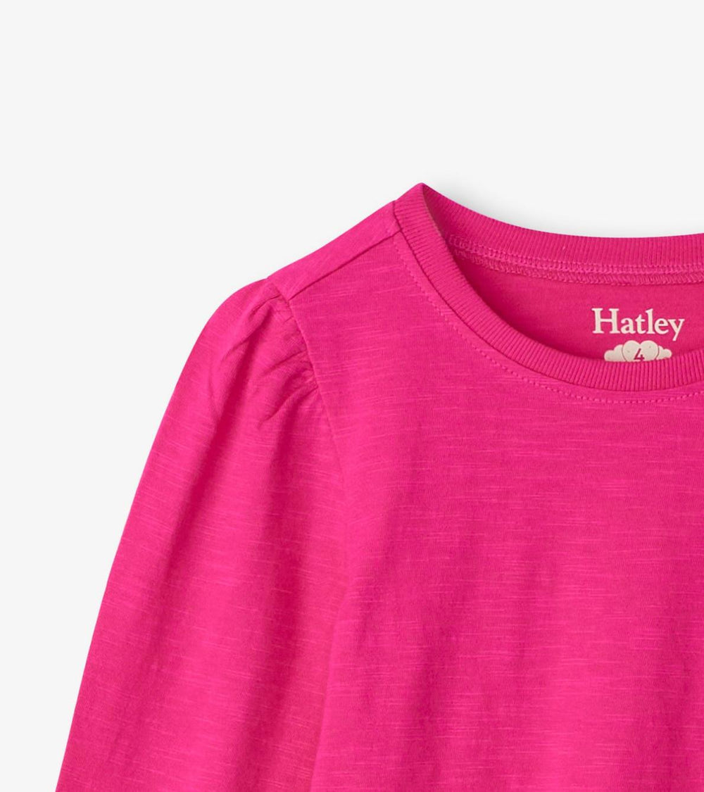 Hatley Tops | Girls Girls Pink Long Sleeve Graphic Tee