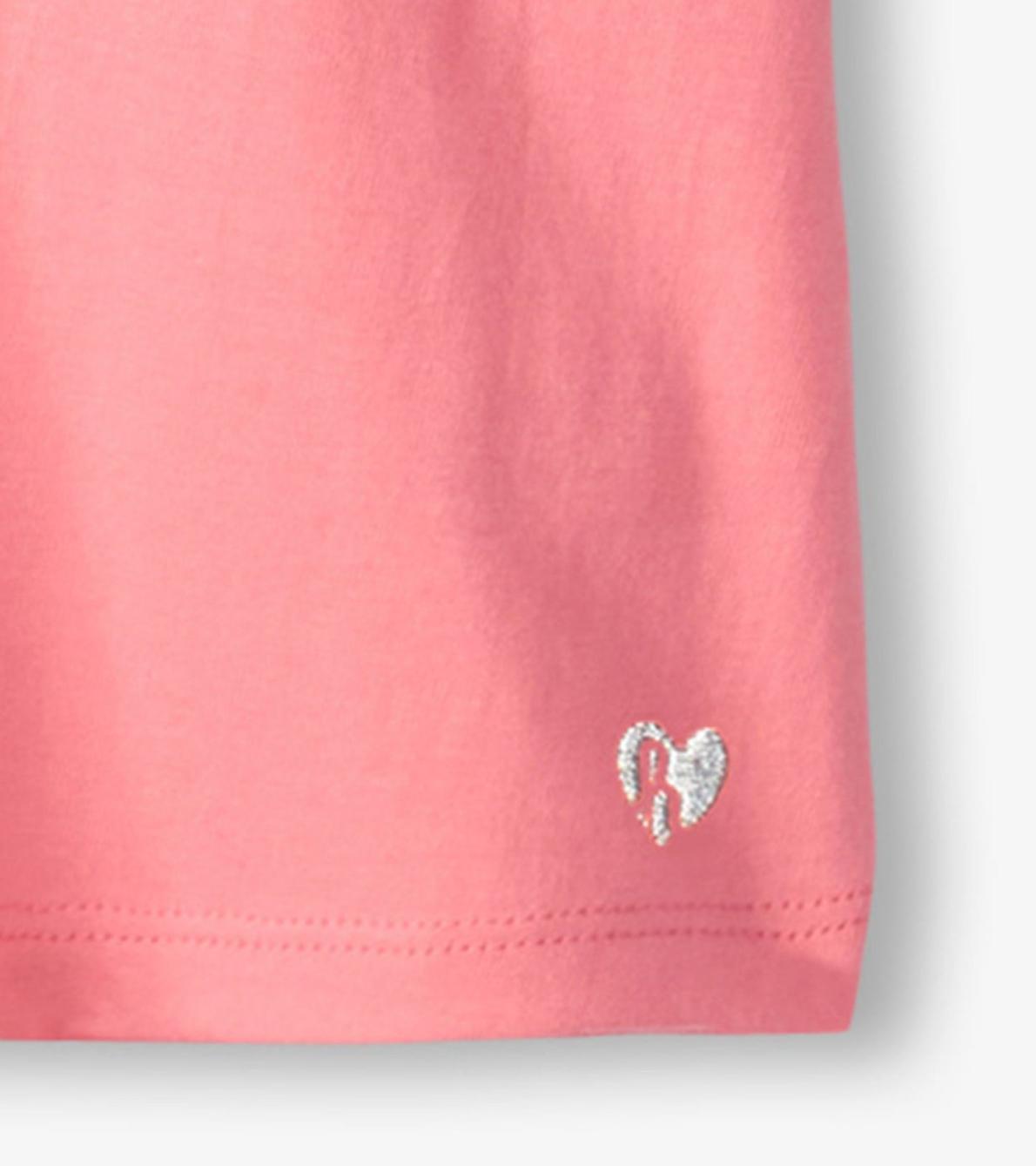 Hatley Tops | Girls Girls Pink Sachet Twisted Sleeve Tee