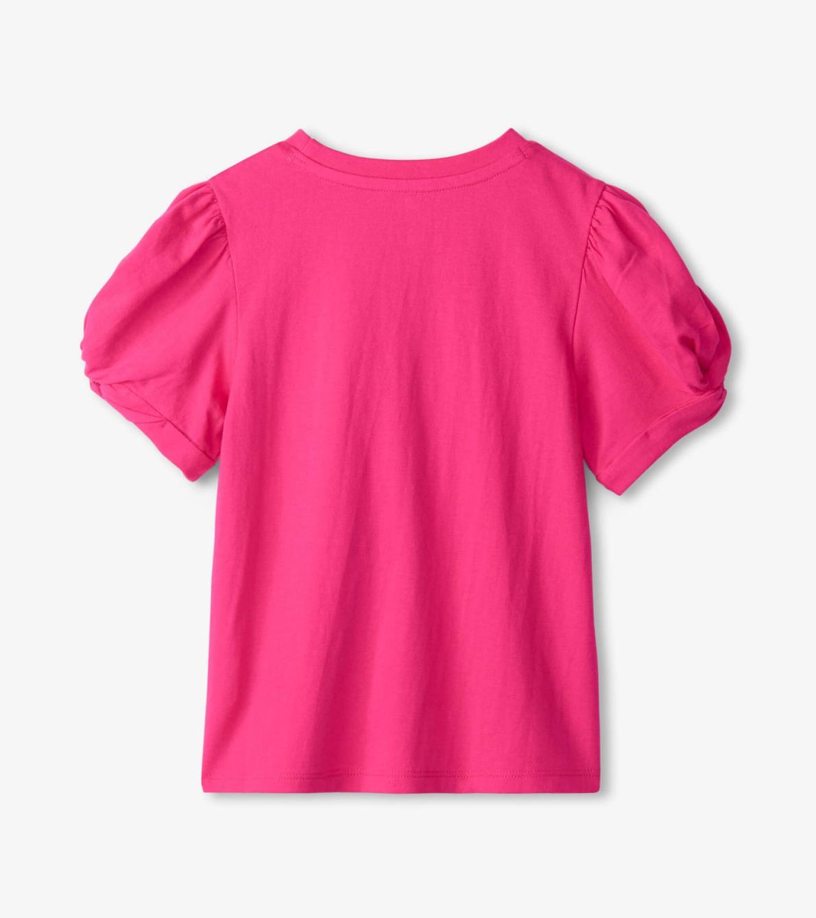Hatley Tops | Girls Girls Pink Twisted Sleeve Tee