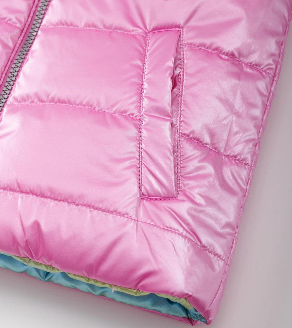 Hatley Tops | Girls Girls Rainbow Shine Reversible Quilted Vest