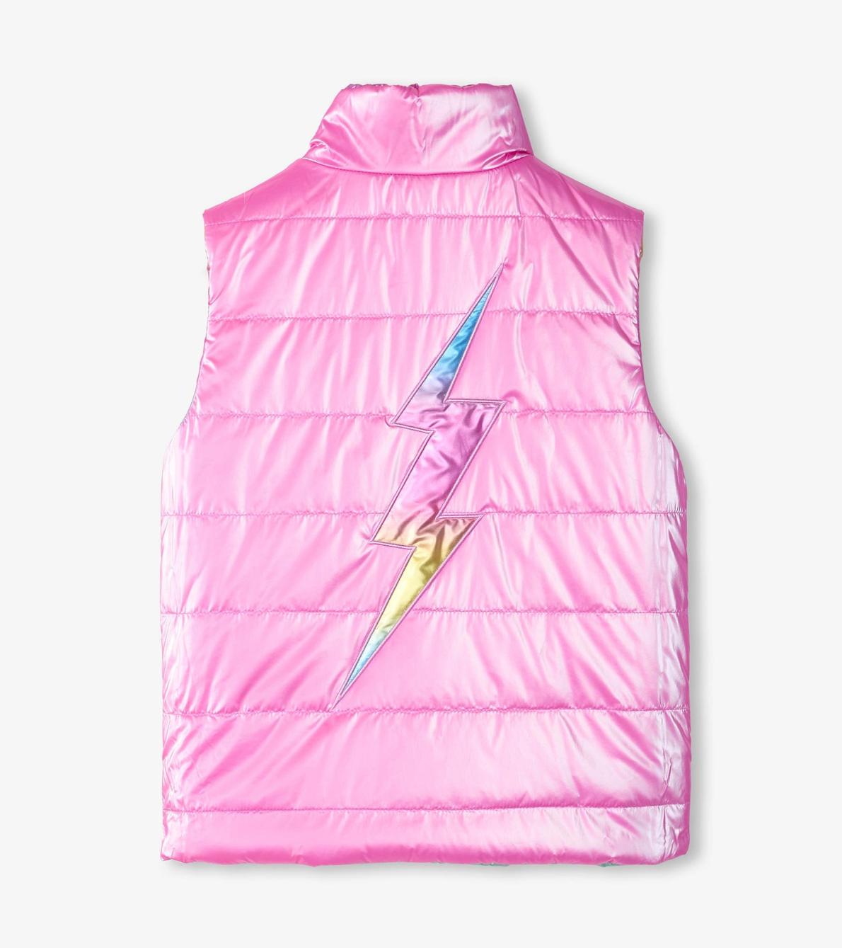 Hatley Tops | Girls Girls Rainbow Shine Reversible Quilted Vest