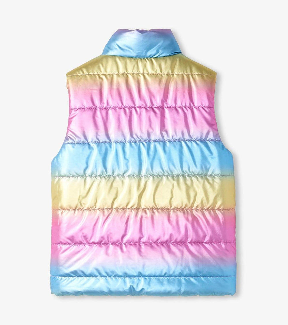 Hatley Tops | Girls Girls Rainbow Shine Reversible Quilted Vest